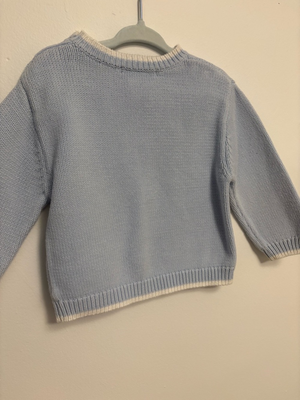 Vintage Roots Baby Blue Knit Sweater - Picture 2 of 3